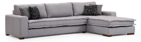 CHACABUCO Soffa m. Divan 4-sits Ljusgrå -