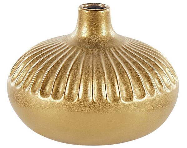 Dekorvas Keramik 20 cm Guld CERCEI Beliani