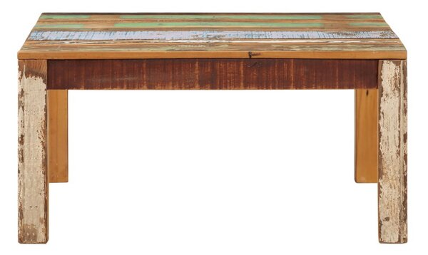 Soffbord 80x80x40 cm massivt återvunnet trä - Brun