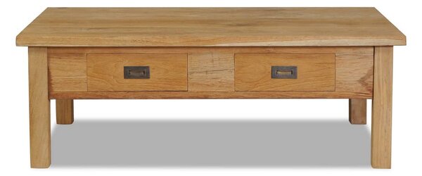 Soffbord i massiv teak 100x60x35 cm - Brun