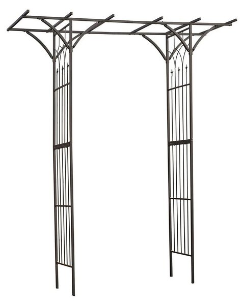 Nature Rosenbåge metall 114x66x232 cm svart - Svart