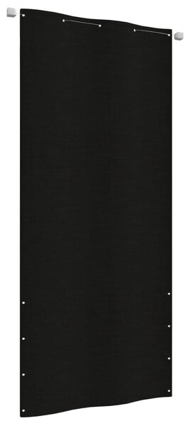 Balkongskärm svart 100x240 cm oxfordtyg