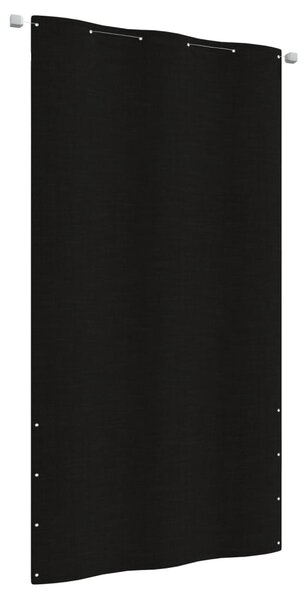Balkongskärm svart 120x240 cm oxfordtyg