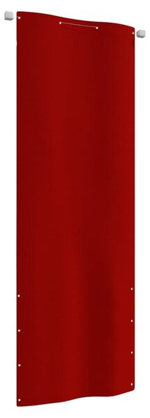 Balkongskärm röd 80x240 cm oxfordtyg