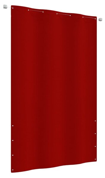 Balkongskärm röd 140x240 cm oxfordtyg