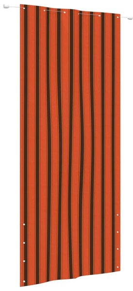 Balkongskärm orange och brun 120x240 cm oxfordtyg