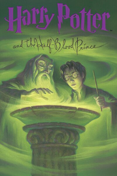 Konsttryck Harry Potter - Half-Blood Prince book cover, (26.7 x 40 cm)