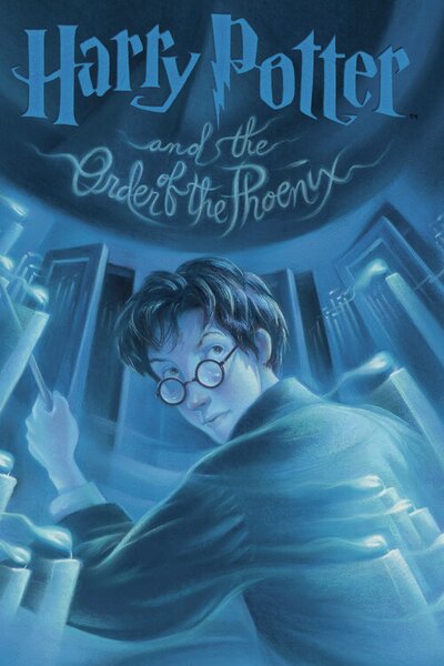 Konsttryck Harry Potter - Order of the Phoenix book cover, (26.7 x 40 cm)