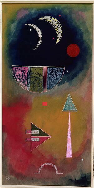 Wassily Kandinsky - Konsttryck From Light into Dark, 1930, (20 x 40 cm)