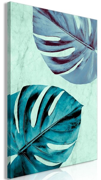 Canvas Tavla - Tropical Turquoise Vertical - 40x60