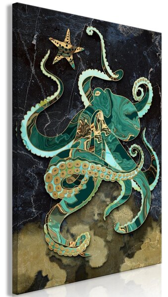 Tavla - Marble Octopus (1 Part) Vertical - 40x60