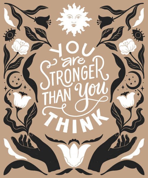 Illustration You are stronger than you think-, ElenKoss