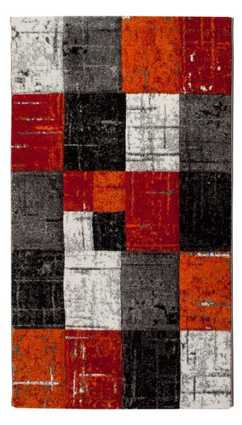 TRELEW Square Friezematta 80x150 Röd/Orange -