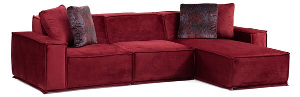 Heddon Soffa m. Divan 4-sits Burgundy -