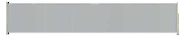 Infällbar sidomarkis 117x600 cm grå - Grå