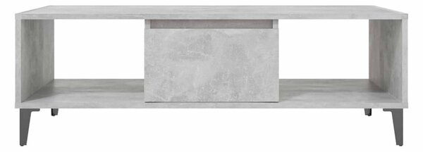 Soffbord betonggrå 103,5x60x35 cm spånskiva - Grå