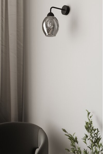 Sollux SL.1143 - Vägglampa FILLAN 1xE27/60W/230V svart