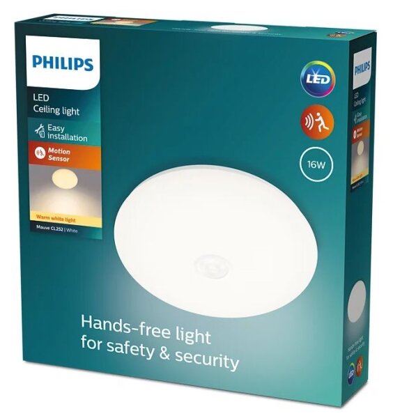 Philips - LED taklampa med sensor MAUVE LED/16W/230V