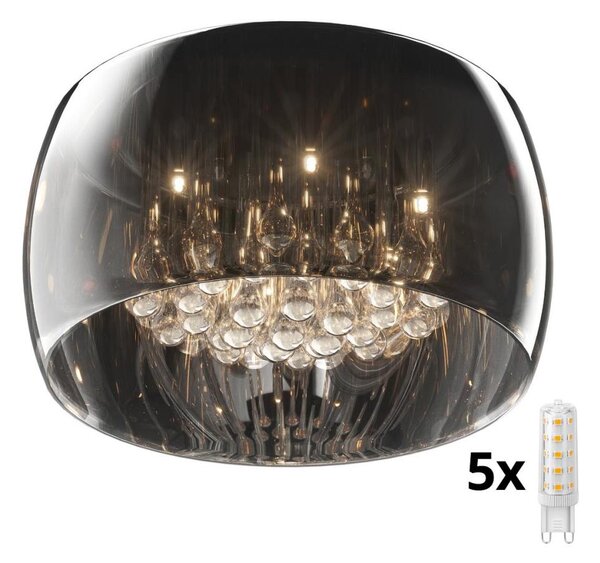 Brilagi - LED Vägglampa i kristall JEWEL 5xG9/42W/230V