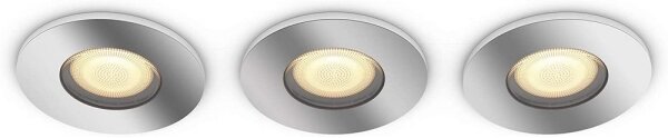 Philips - SET 3x LED Dimbar Badrumsbelysning 1xGU10/5W/230V IP44 + Fjärrkontroll