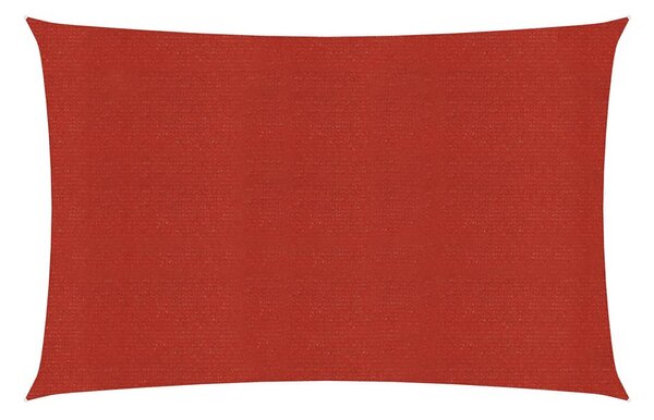 Solsegel 160 g/m² röd 2,5x5 m HDPE - Röd
