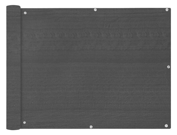 Balkongskärm HDPE 90x400 cm antracit - Grå