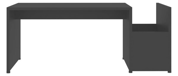 Soffbord svart 90x45x35 cm spånskiva - Svart