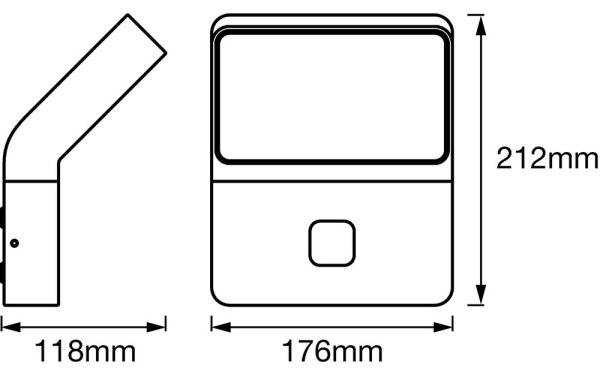 Ledvance - LED Utomhusbelysning med sensor ENDURA LED/12W/230V IP44