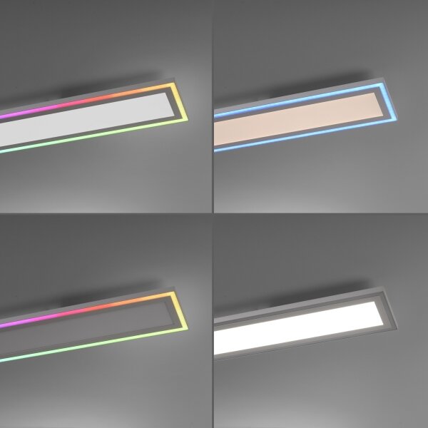 Leuchten Direkt 1490116-LED RGB Dimmable ceiling belysning EDGING LED/24W/230V