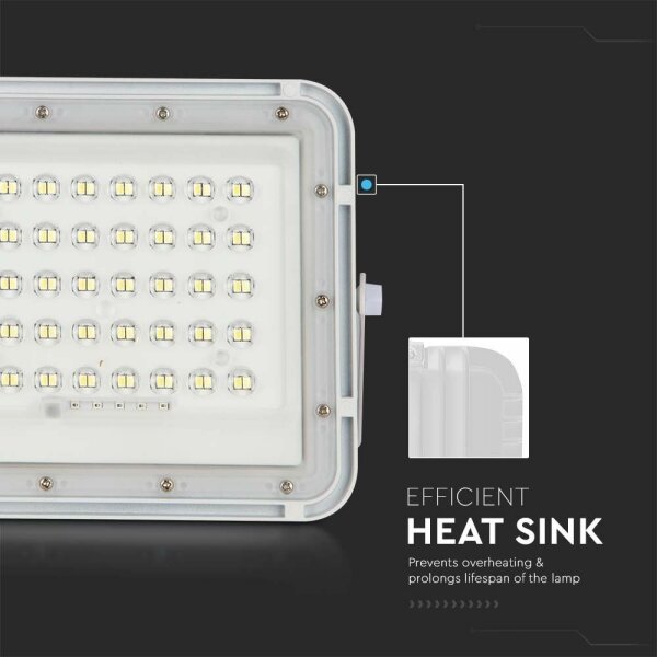 LED Solcellstrålkastare utomhus LED/6W/3,2V IP65 4000K vit + +Fjärrkontrol