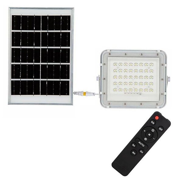 LED Solcellstrålkastare utomhus LED/6W/3,2V IP65 4000K vit + +Fjärrkontrol