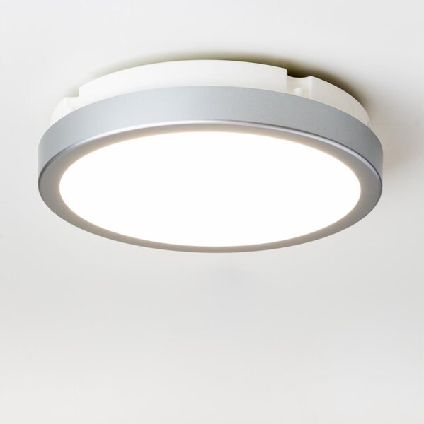 Brilagi - LED taklampa för badrum PERA 18W/230V diameter 22 cm IP65 silver