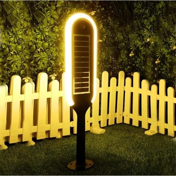 LED solcellscellslampa med sensor BOLLARD LED/5W/5,5V 70,5 cm 3000K IP65