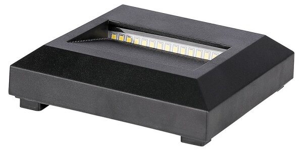 LED trappbelysning för utomhusbruk LED/2W/230V IP65 4000K svart