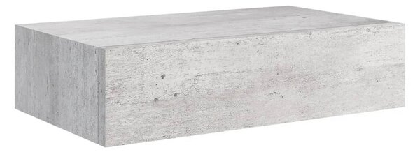 Väggmonterad låda betonggrå 40x23,5x10 cm MDF - Betonggrå