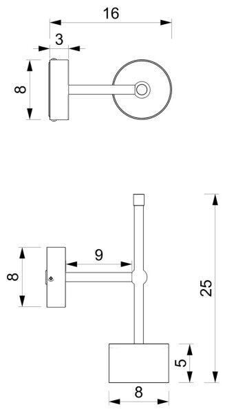 Vägglampa ARENA 1xGX53/11W/230V grön/gold