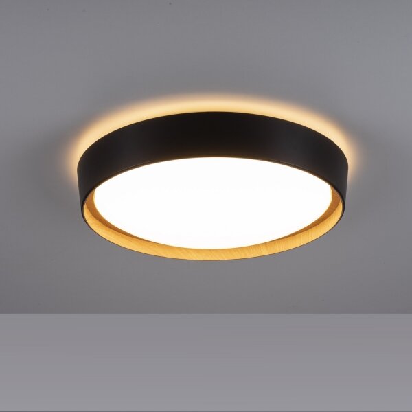 Leuchten Direkt 1434718-LED Dimmable ceiling belysning EMILIA 28,8W/230V svart