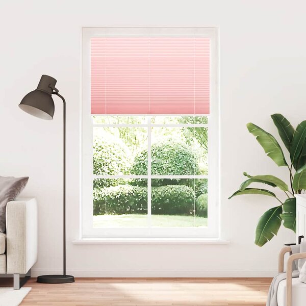 Plisserad persienn rosa 115x200 cm tyg bredd 114,4cm polyester