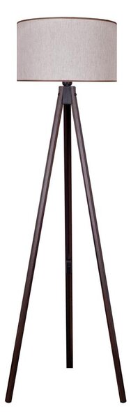 Duolla - Golvlampa 1xE27/60W/230V diameter 44 cm beige/wenge