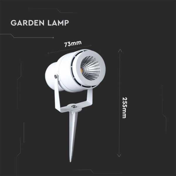 LED-lampa för utomhusbruk LED/12W/110-240V IP65 3000K vit