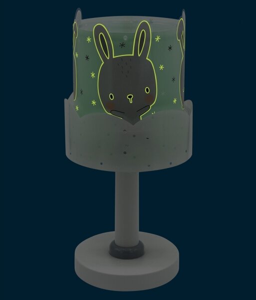 Dalber 61151H - Barnlampa BUNNY 1xE14/40W/230V grön