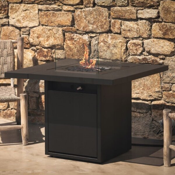 Planika Square Table GAS - Utomhus gas eldstad 79,7x90 cm 10kW