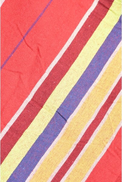Hängmatta 200x100 cm röd/gul