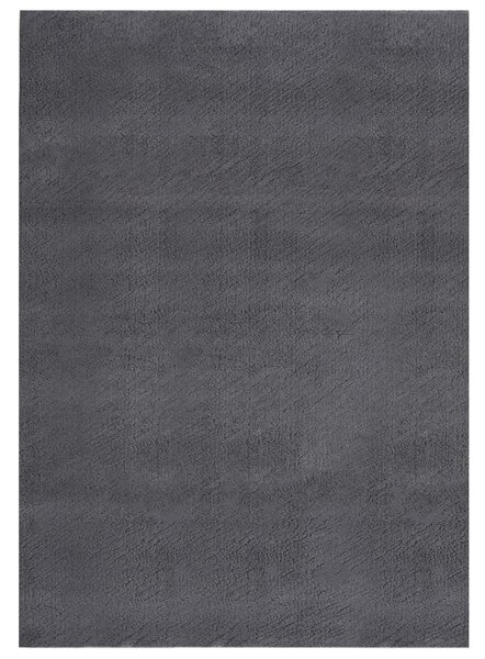 Tvättbar matta kort lugg 160x230 cm halkfri antracit
