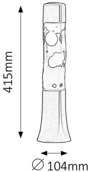 Rabalux 4110 - Lavalampa MARSHAL 1xE14/25W/230V