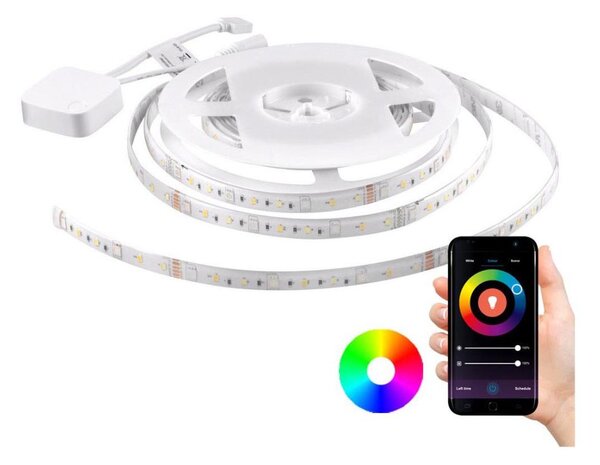 RGB Dimbar LED-lampaslinga Wi-Fi + musikfunktion LED/20W 5 m Tuya