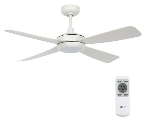 Lucci air 213302- LED Dimbar fläkt SLIPSTREAM 1xGX53/12W/230V vit+ RC