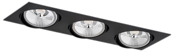 Argon 6116 BZ - Infälld lampa OLIMP 3xGU10-AR111/12W/230V svart