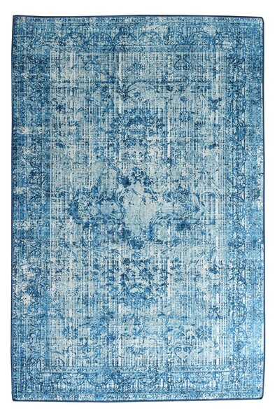 CORABEL Matta 160x230 cm Blå/Sammet -