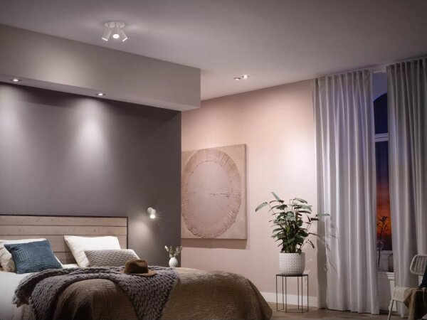 KIT 2x LED Ljusreglerad glödlampa Philips Hue WHITE AMB. GU10/4,2W/230V 2200-6500K